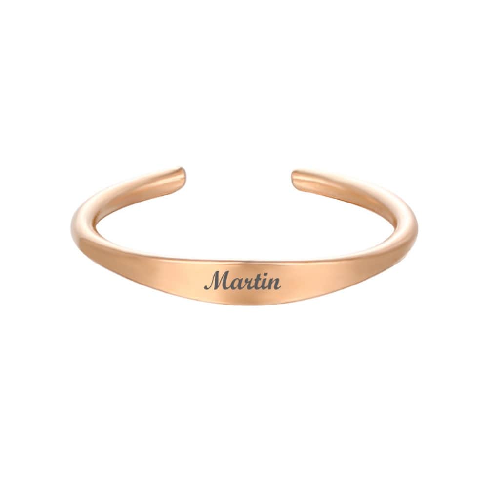 Filigraner Ring mit Namen Rings Loanya Roségold