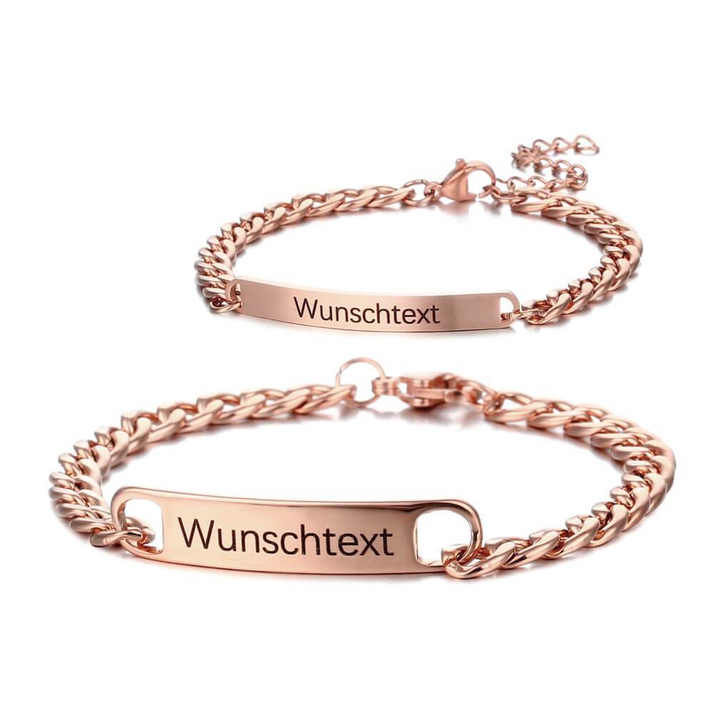 LOANYA Pärchen-Armband Set Bracelets Loanya Roségold Roségold