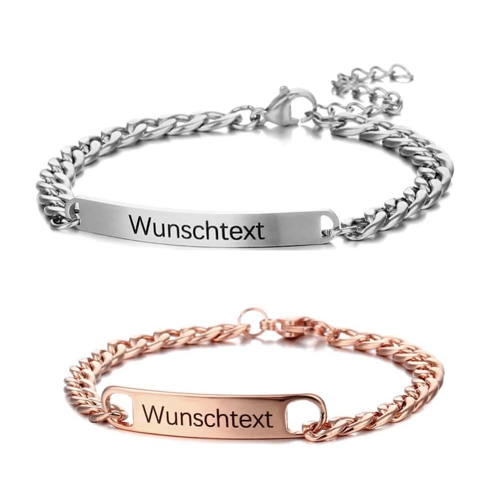 LOANYA Pärchen-Armband Set Bracelets Loanya Roségold Silber