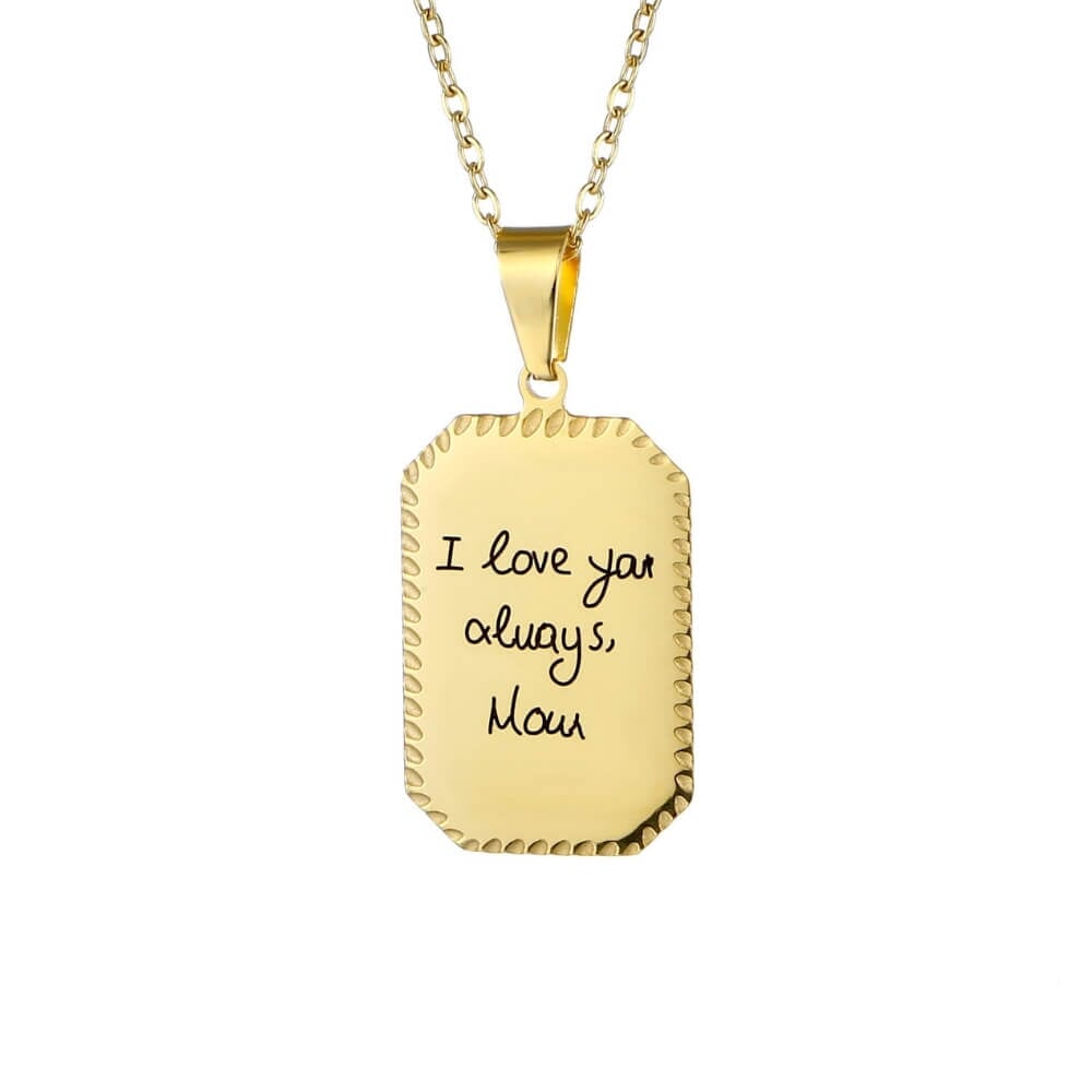 LOANYA personalisierte Plättchen Halskette Loanya 40 cm Gold