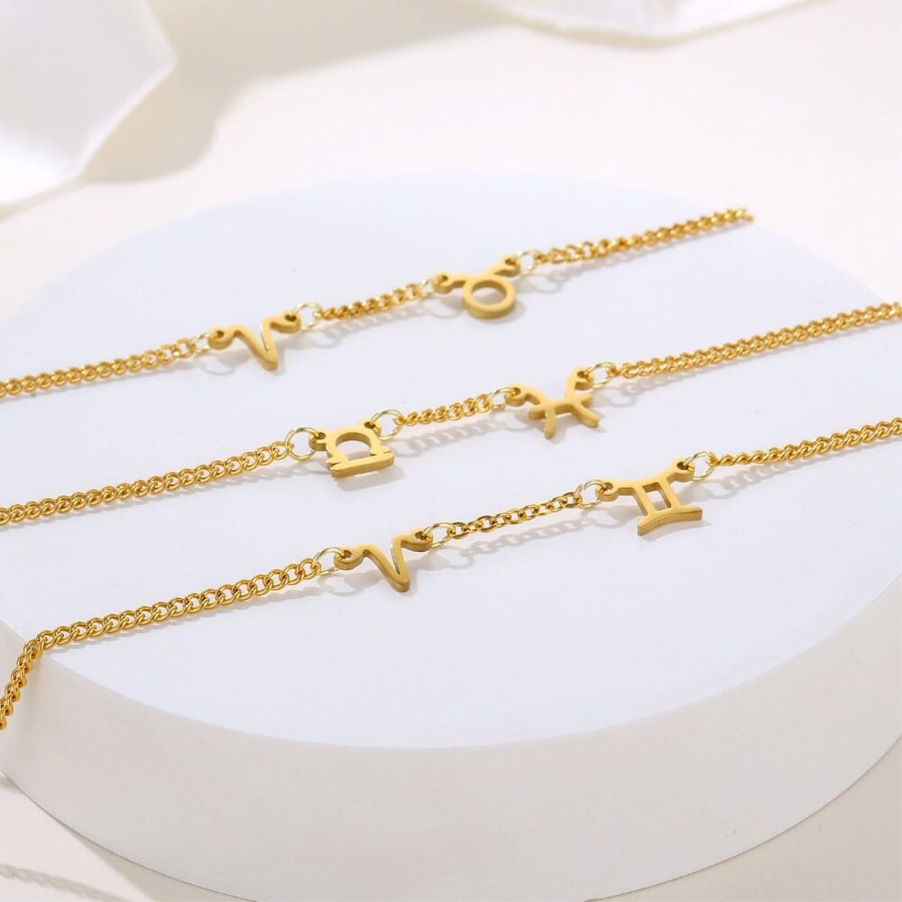 LOANYA zwei Sternzeichen Halskette Necklaces Loanya