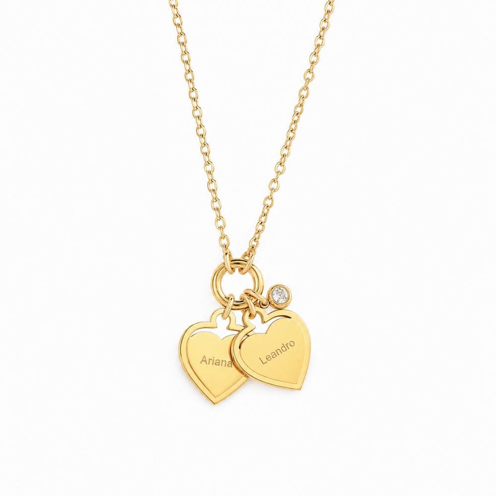 Collar con Corazones Personalizados