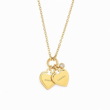 Collar con Corazones Personalizados