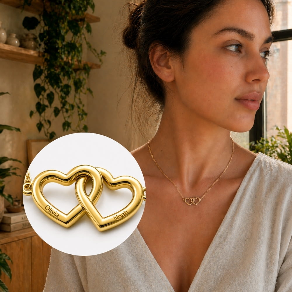 Collar de Corazones Conectados