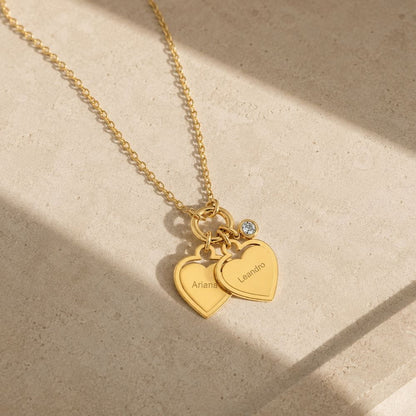 Collar con Corazones Personalizados