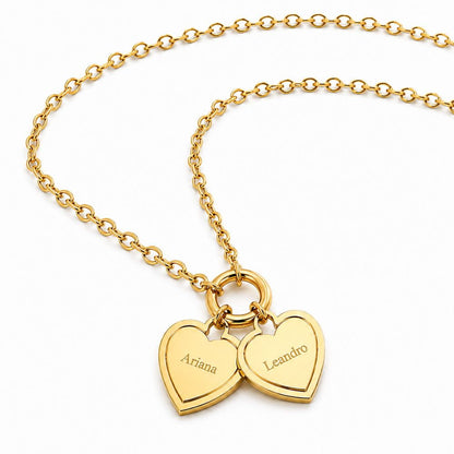 Collar con Corazones Personalizados