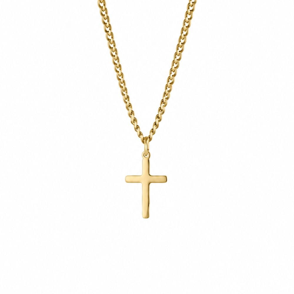 Collar con cruz | Oro de 18K