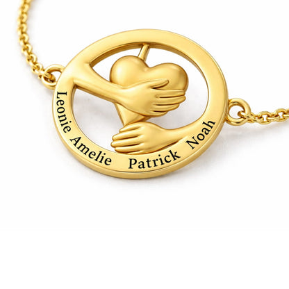 Pulsera Corazón Abrazado