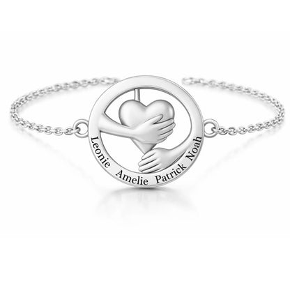 Pulsera Corazón Abrazado