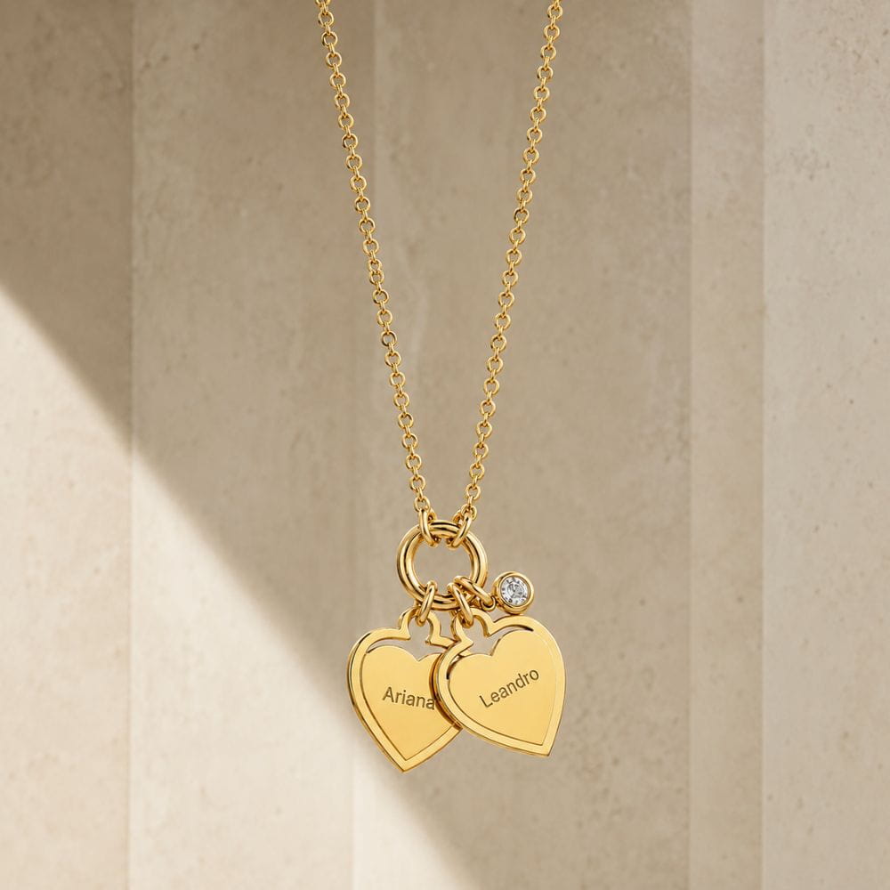 Collar con Corazones Personalizados