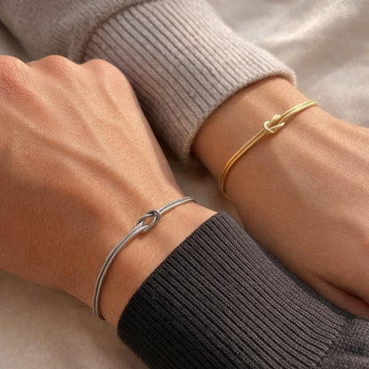 Pulseras de Pareja Nudo de la Eternidad (Set de 2)