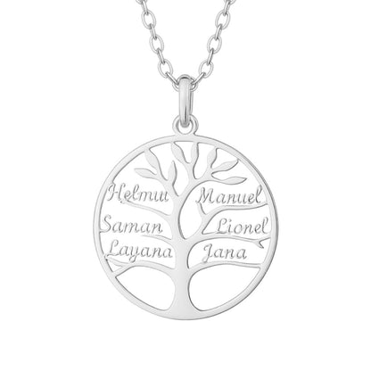 Collar del Árbol de la Vida con Grabado
