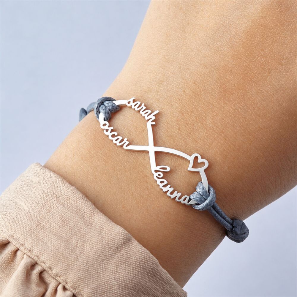 Pulsera infinito personalizada