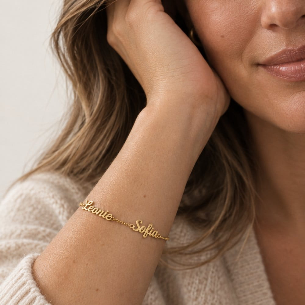 Pulsera personalizable con 3 nombres
