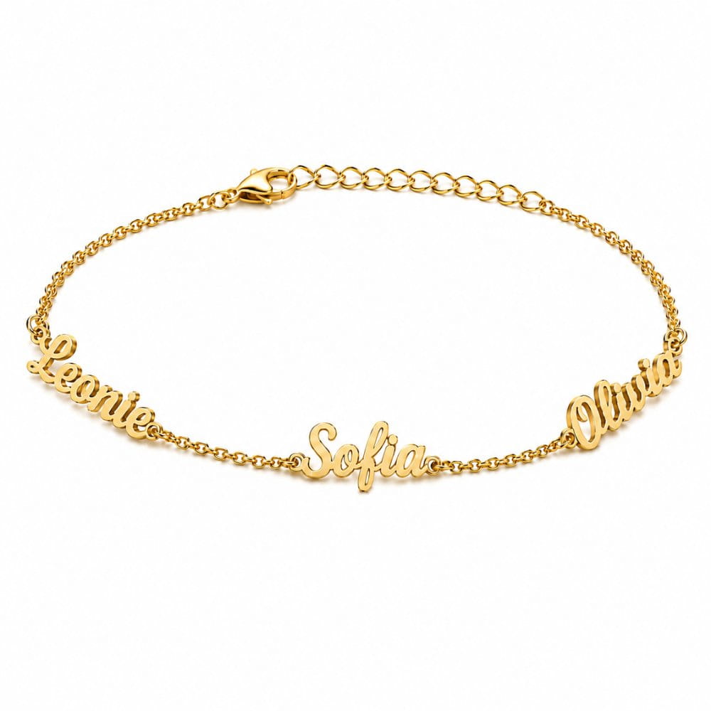 Pulsera personalizable con 3 nombres