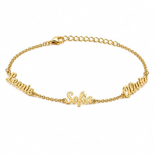 Pulsera personalizable con 3 nombres