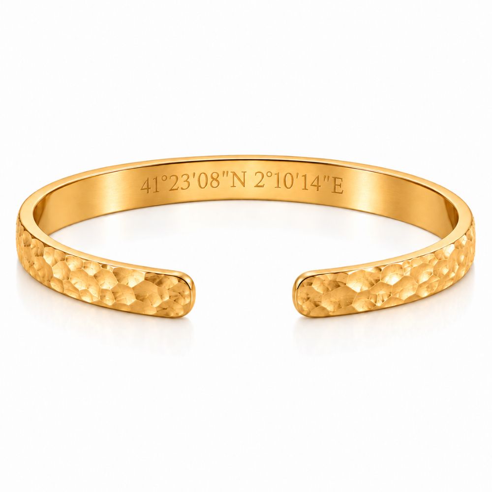 Brazalete con mensaje secreto – grabado de diamante