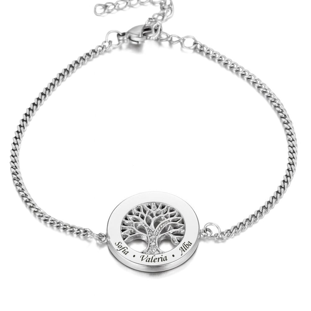 Pulsera Árbol de la Vida con circonitas