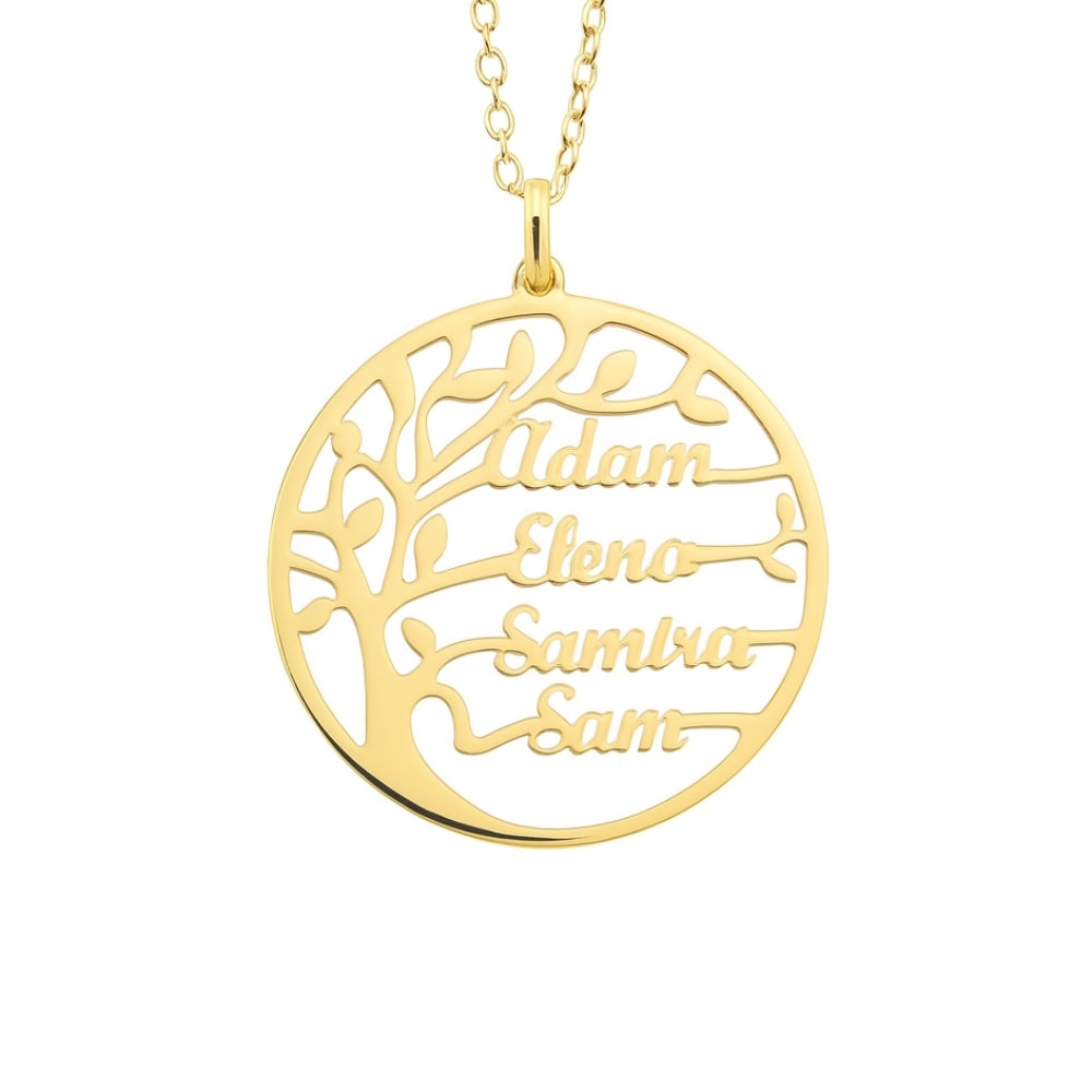 Collar Árbol de la Vida con Nombres Personalizados