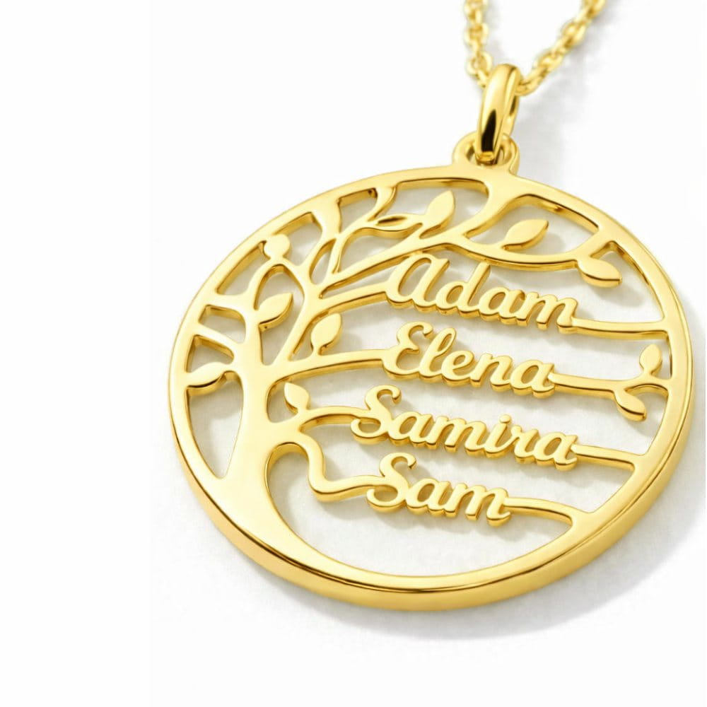 Collar Árbol de la Vida con Nombres Personalizados