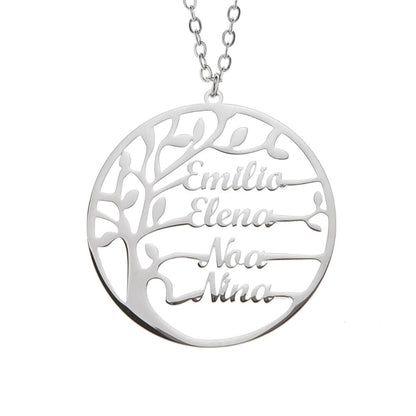 Collar Árbol de la Vida con Nombres Personalizados