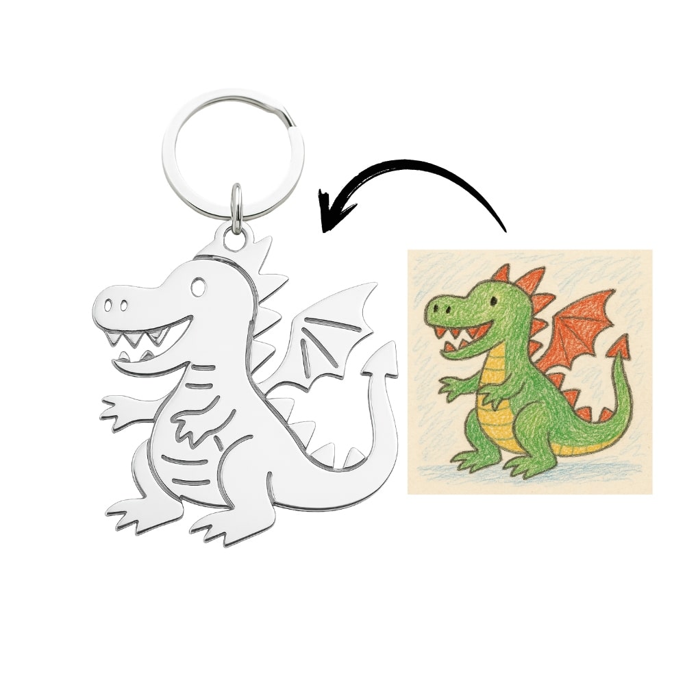 Dibujo infantil personal como Collar o Colgante