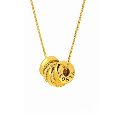 Collar de Abalorios personalizado con Piedras de Circonita