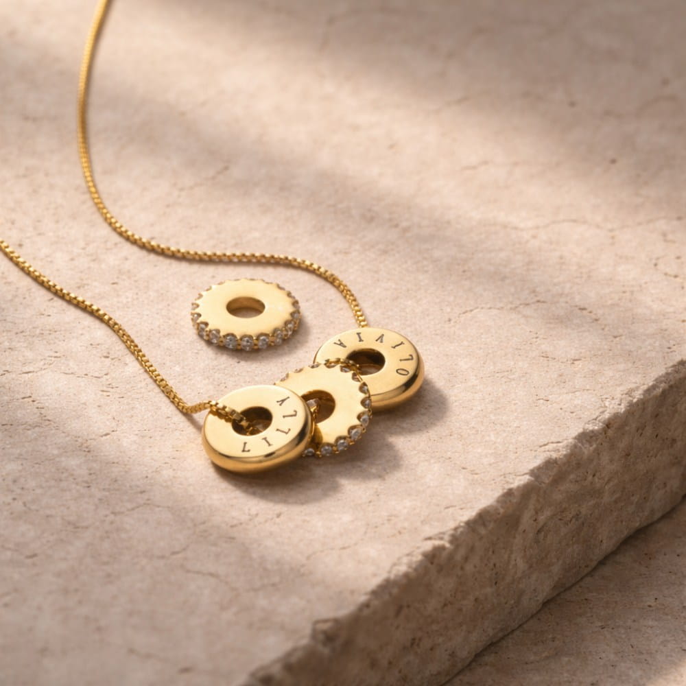 Collar de Abalorios personalizado con Piedras de Circonita