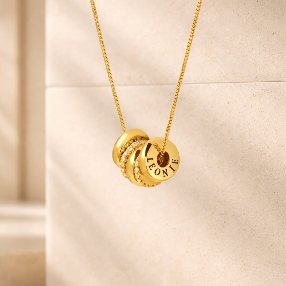 Collar de Abalorios personalizado con Piedras de Circonita