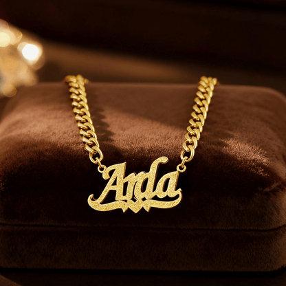 Collar Nombre Diamond Drip