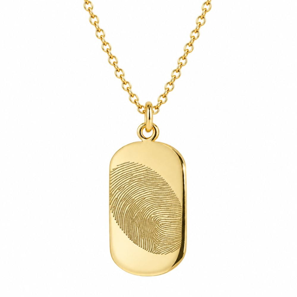 Collar con huella dactilar