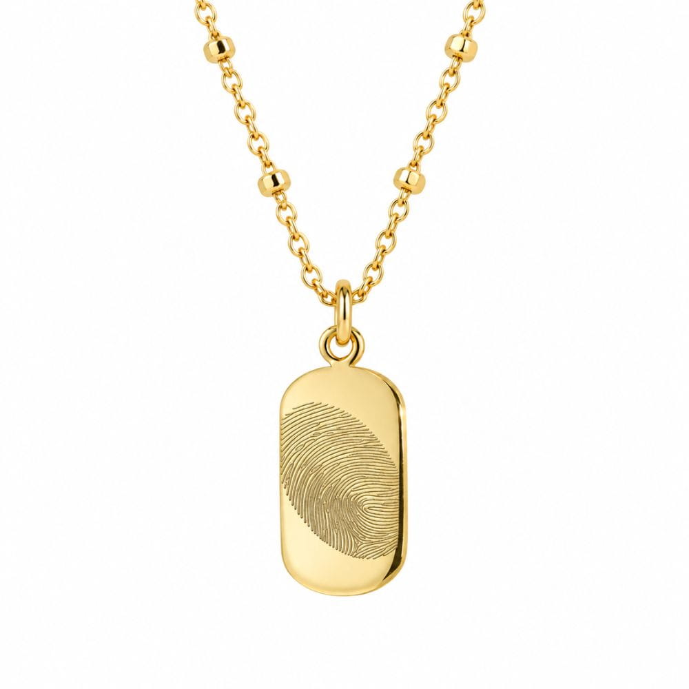 Collar con huella dactilar