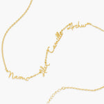 Namenskette mit 4 Namen Necklaces Loanya 
