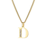LOANYA Buchstaben Kette mit Zirkoniasteinen Necklaces Loanya D 35 