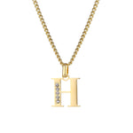 LOANYA Buchstaben Kette mit Zirkoniasteinen Necklaces Loanya H 35 