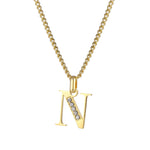 LOANYA Buchstaben Kette mit Zirkoniasteinen Necklaces Loanya N 35 