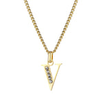 LOANYA Buchstaben Kette mit Zirkoniasteinen Necklaces Loanya V 35 