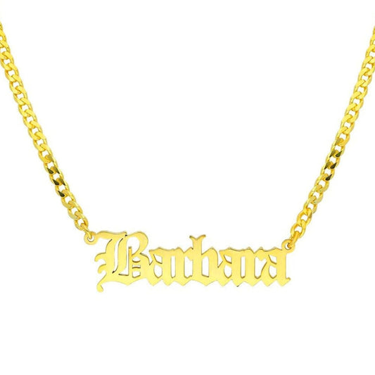 LOANYA Gourmetkette mit persönlichem Namen Necklaces Loanya Gold 40 cm 