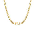 LOANYA Initialen Halskette Necklaces Loanya Gold 
