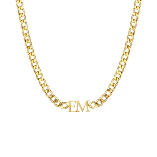 LOANYA Initialen Halskette Necklaces Loanya Gold 