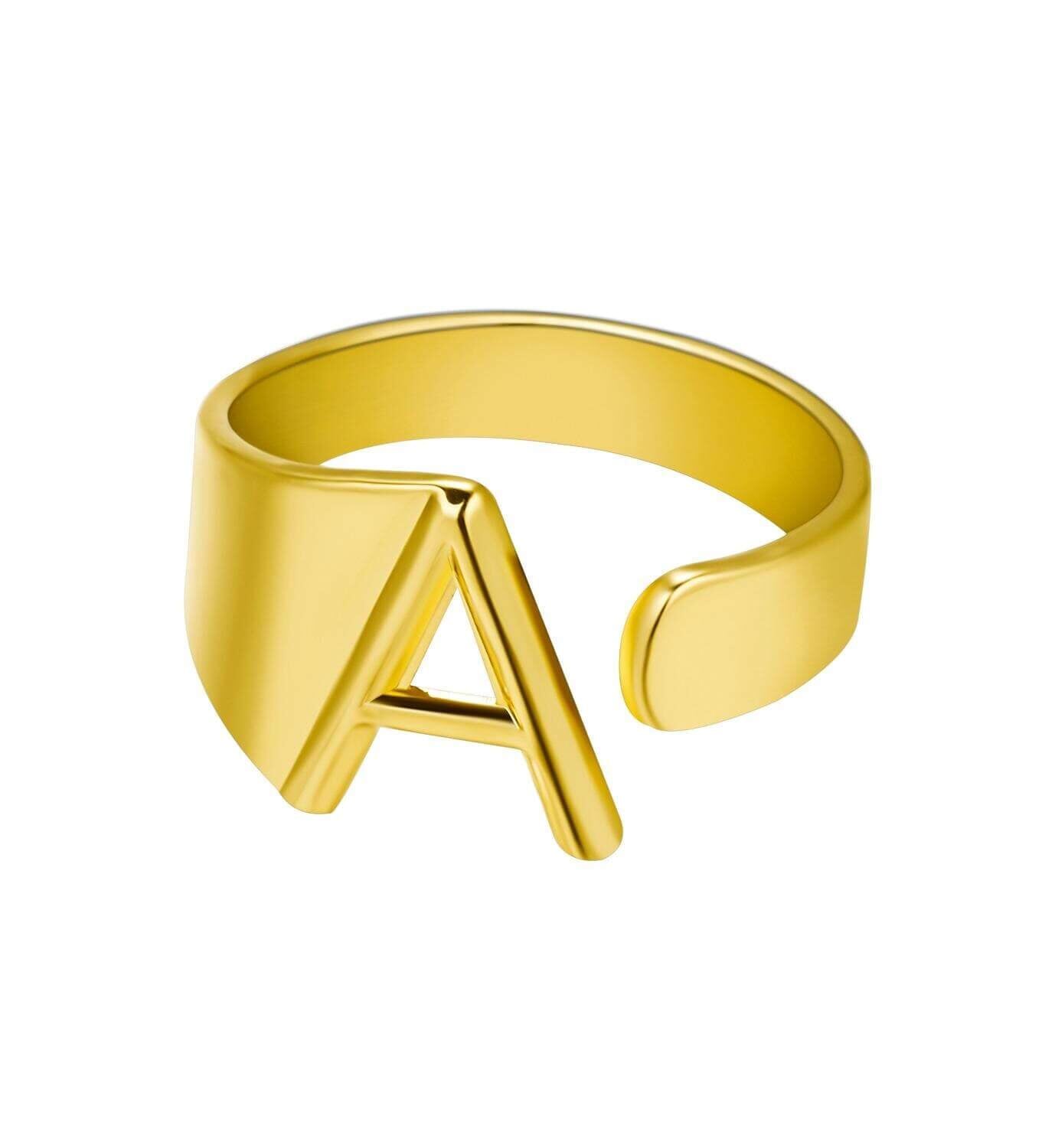 LOANYA Noblesse Buchstaben Ring Loanya Gold A 