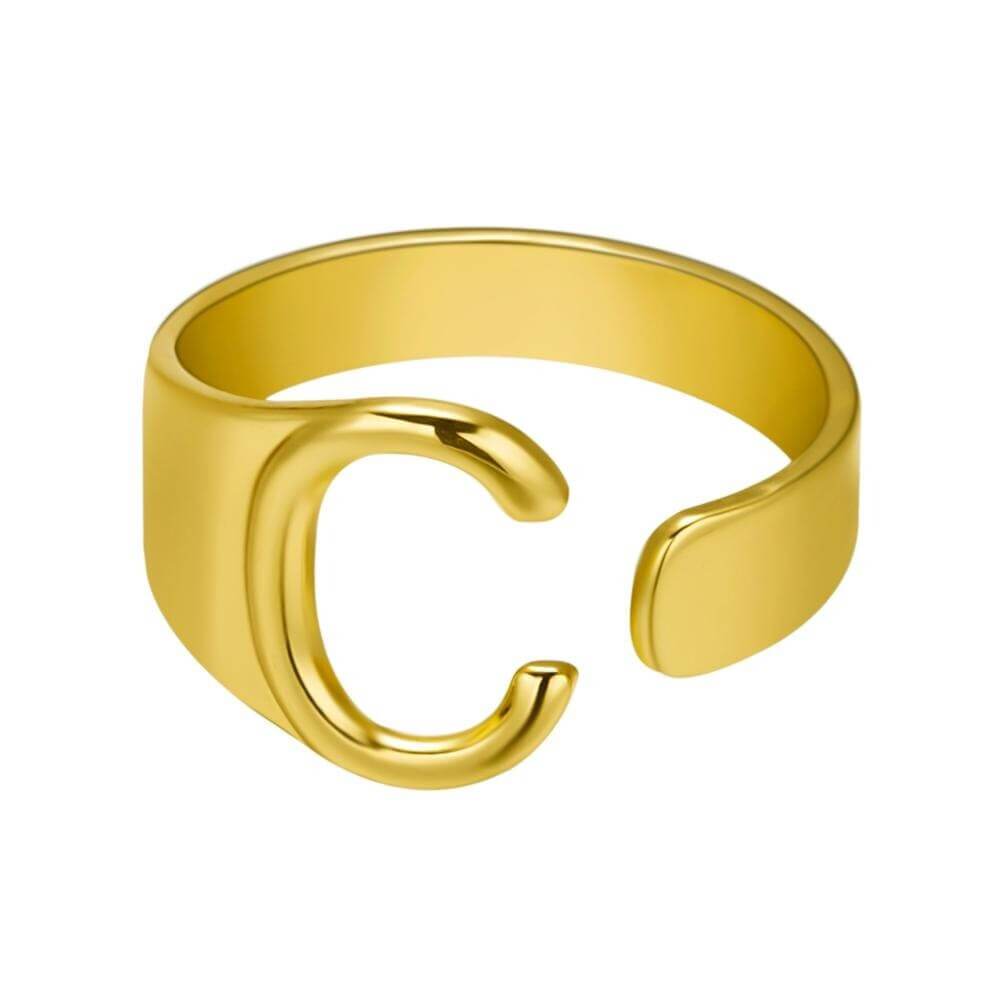 LOANYA Noblesse Buchstaben Ring Loanya Gold C 