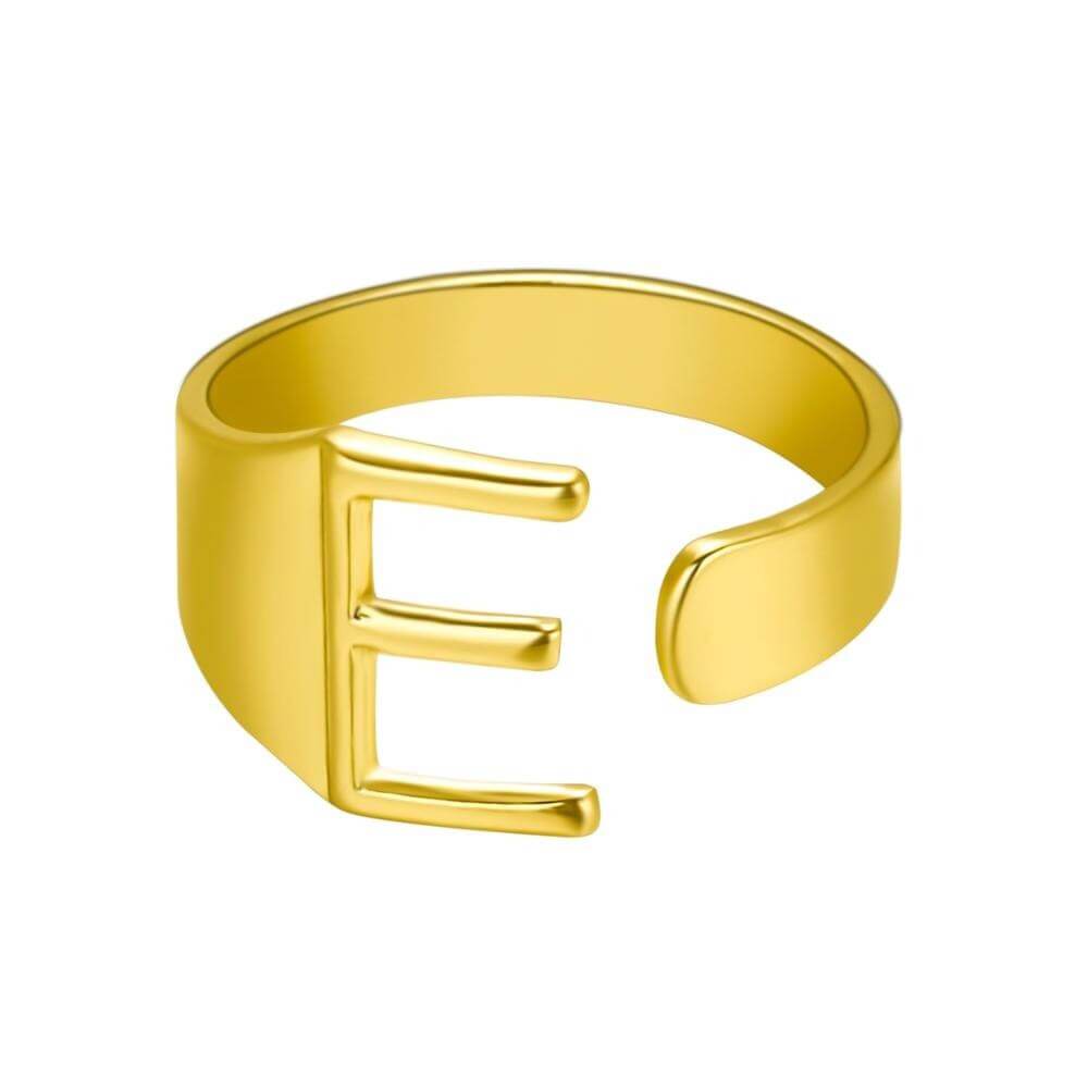 LOANYA Noblesse Buchstaben Ring Loanya Gold E 