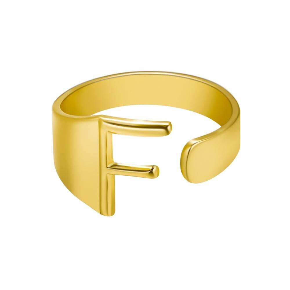 LOANYA Noblesse Buchstaben Ring Loanya Gold F 