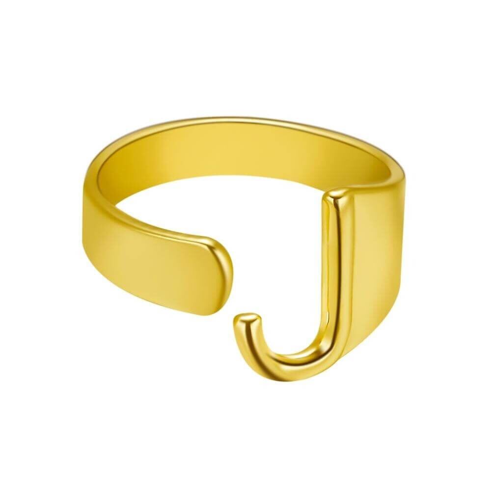 LOANYA Noblesse Buchstaben Ring Loanya Gold J 