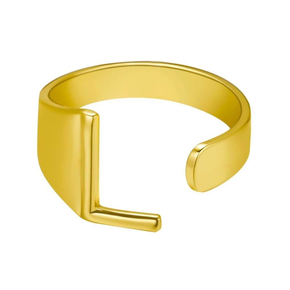 LOANYA Noblesse Buchstaben Ring Loanya Gold L 