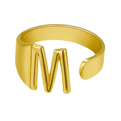 LOANYA Noblesse Buchstaben Ring Loanya Gold M 