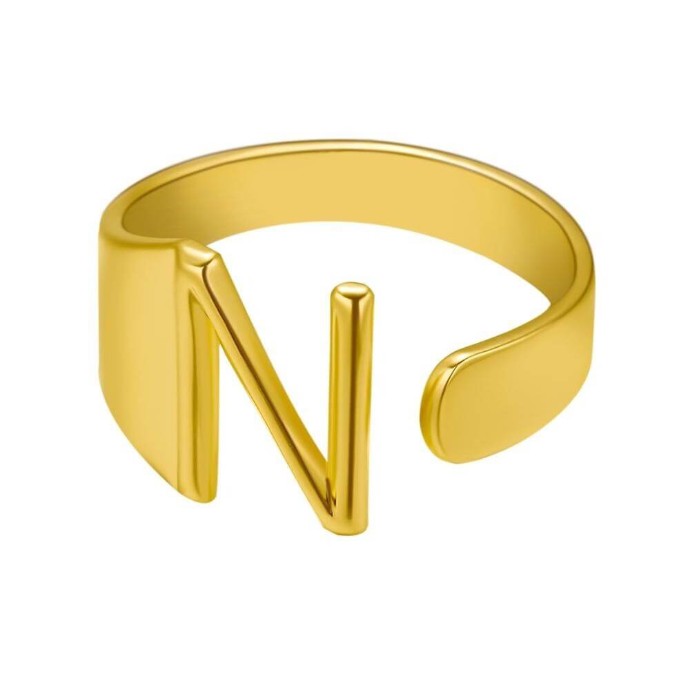 LOANYA Noblesse Buchstaben Ring Loanya Gold N 