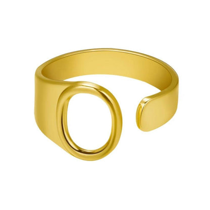 LOANYA Noblesse Buchstaben Ring Loanya Gold O 