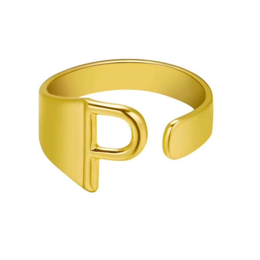 LOANYA Noblesse Buchstaben Ring Loanya Gold P 